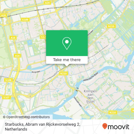 Starbucks, Abram van Rijckevorselweg 2 map