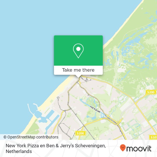 New York Pizza en Ben & Jerry's Scheveningen, Gevers Deynootweg 666 Karte