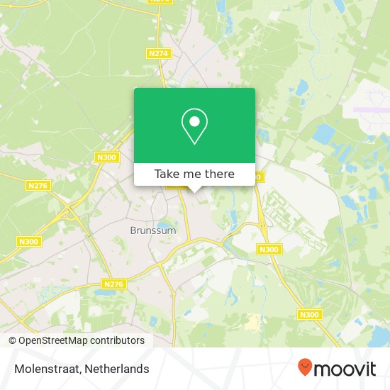 Molenstraat, Molenstraat, Brunssum, Nederland map