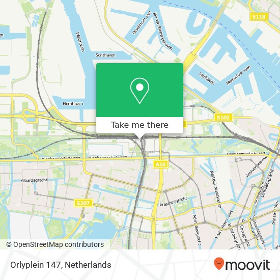 Orlyplein 147, Orlyplein 147, 1043 DV Amsterdam, Nederland map