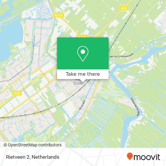 Rietveen 2, 2912 SK Nieuwerkerk aan den IJssel Karte