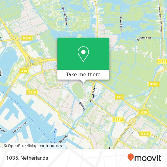 1035, 1035 Amsterdam, Nederland map