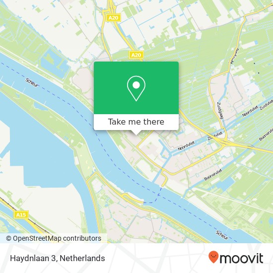 Haydnlaan 3, 3144 KM Maassluis Karte