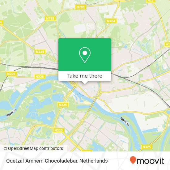 Quetzal-Arnhem Chocoladebar, Weverstraat 12 map