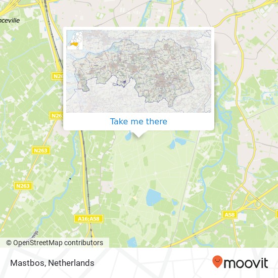 Mastbos, Mastbos, Breda, Nederland map