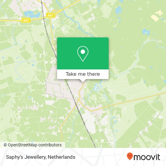 Saphy's Jewellery, Kapelstraat 60 map