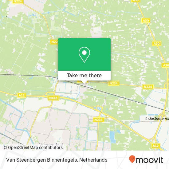 Van Steenbergen Binnentegels, Stationsweg 10 map