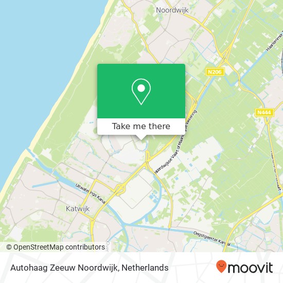 Autohaag Zeeuw Noordwijk, Keyserswey 75 map