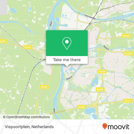 Vispoortplein, Vispoortplein, 7201 Zutphen, Nederland map