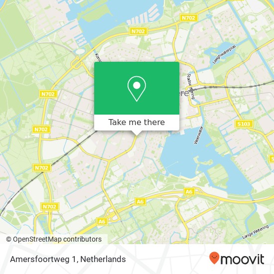 Amersfoortweg 1, 1324 PE Almere-Stad map