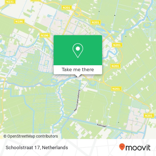 Schoolstraat 17, 1427 BG Amstelhoek Karte