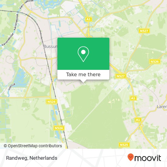 Randweg, 1403 VG Bussum Karte