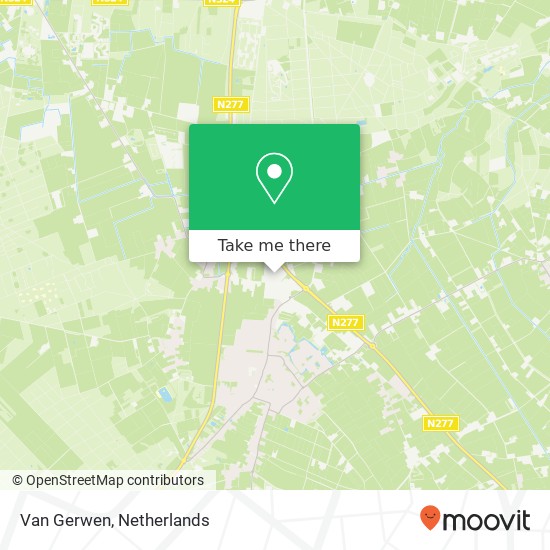 Van Gerwen, Hogeweg 14 map