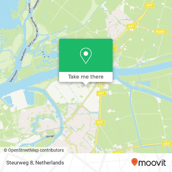 Steurweg 8 map