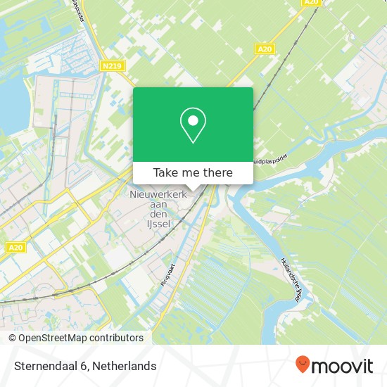 Sternendaal 6, 2914 RT Nieuwerkerk aan den IJssel Karte