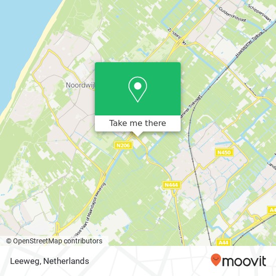 Leeweg, 2203 Noordwijk Karte