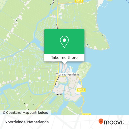 Noordeinde, 1141 Monnickendam map