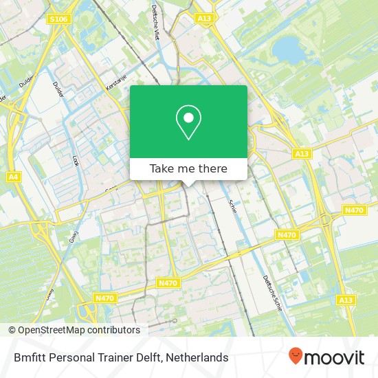 Bmfitt Personal Trainer Delft, Industriestraat 16 map