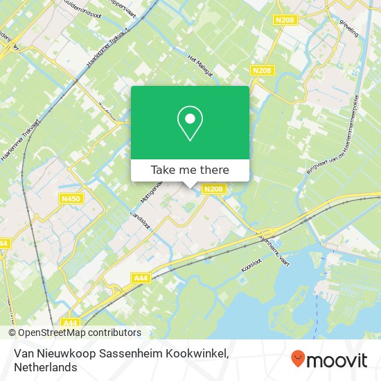 Van Nieuwkoop Sassenheim Kookwinkel, Hoofdstraat 263 map