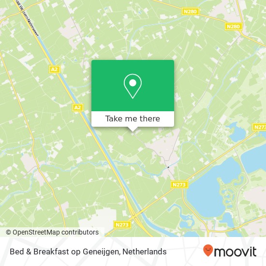 Bed & Breakfast op Geneijgen, Geneijgen 2 map