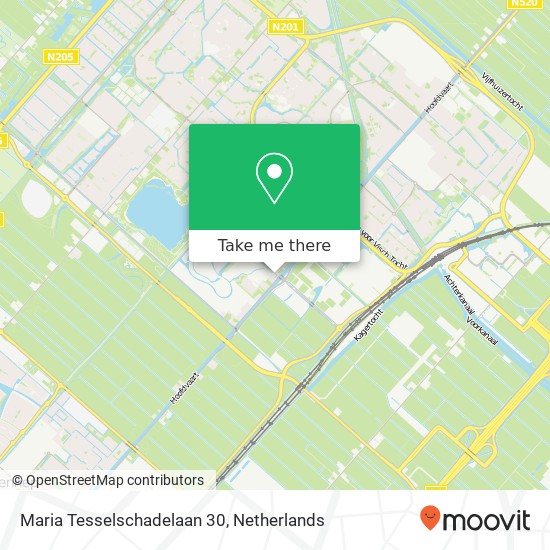 Maria Tesselschadelaan 30, 2135 RD Hoofddorp map