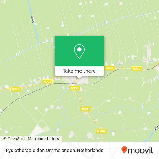 Fysiotherapie den Ommelanden, Biewemastraat 21 map