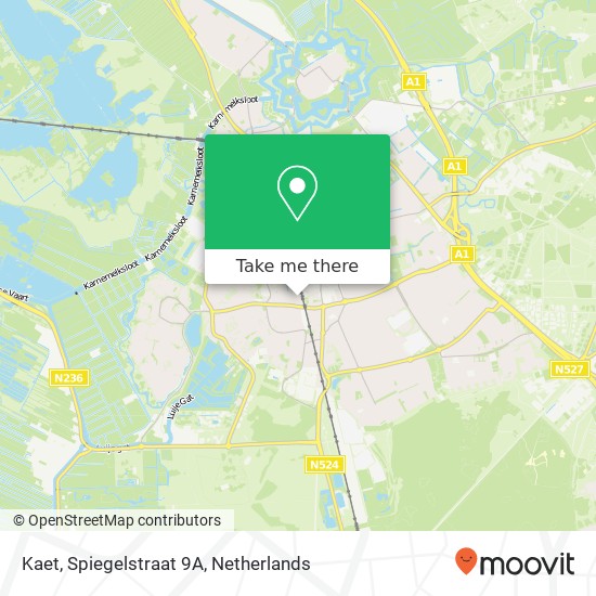 Kaet, Spiegelstraat 9A map