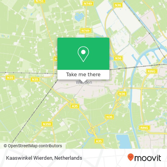 Kaaswinkel Wierden, Burgemeester J.C. van den Bergplein 14 map