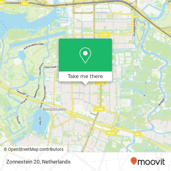 Zonnestein 20, 1181 LW Amstelveen map