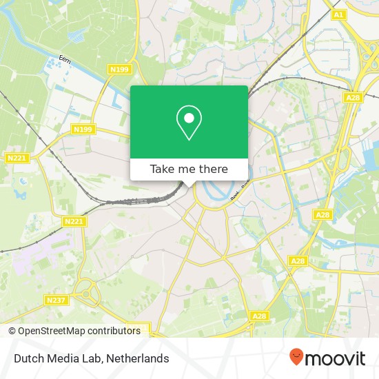 Dutch Media Lab, Van Asch van Wijckstraat 4C map