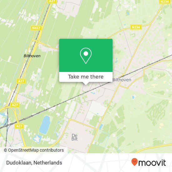 Dudoklaan, 3723 AW Bilthoven map