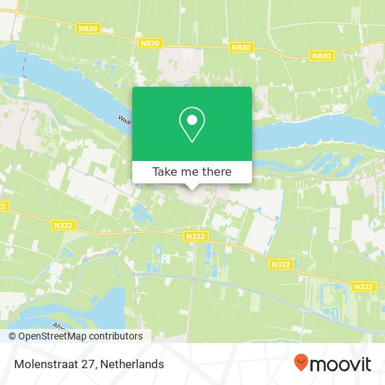 Molenstraat 27, 5305 CG Zuilichem map