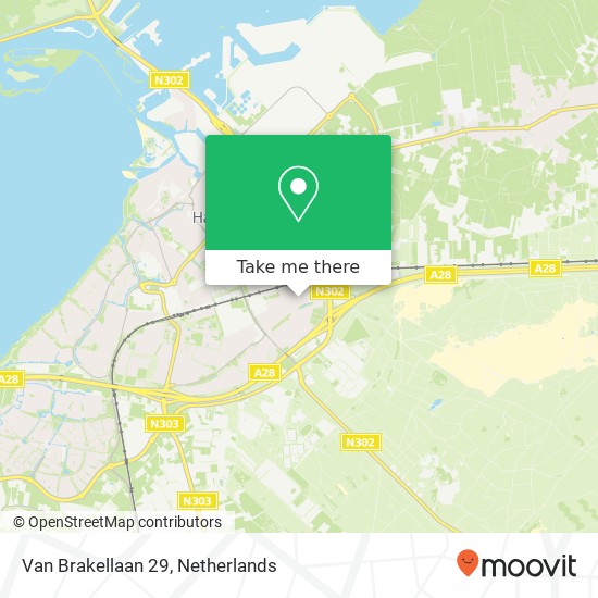 Van Brakellaan 29, 3843 HA Harderwijk map