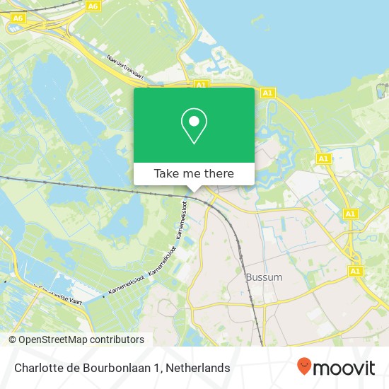 Charlotte de Bourbonlaan 1, 1412 AD Naarden map