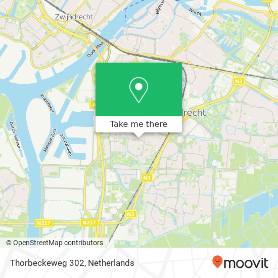 Thorbeckeweg 302, Thorbeckeweg 302, 3317 EN Dordrecht, Nederland map