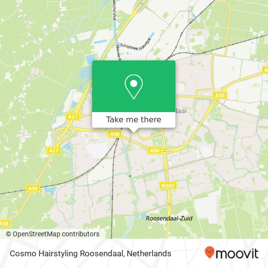 Cosmo Hairstyling Roosendaal, Mill Hillplein 9 map