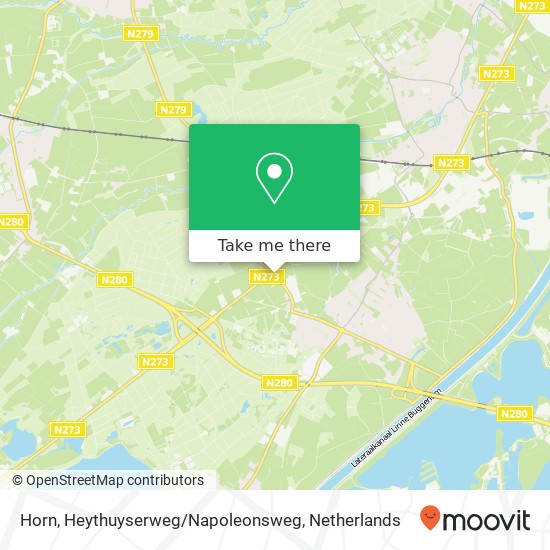 Horn, Heythuyserweg / Napoleonsweg Karte