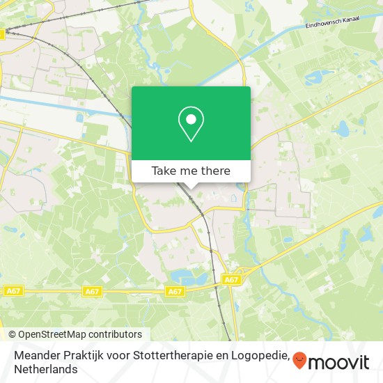 Meander Praktijk voor Stottertherapie en Logopedie, Stationsstraat 33 map