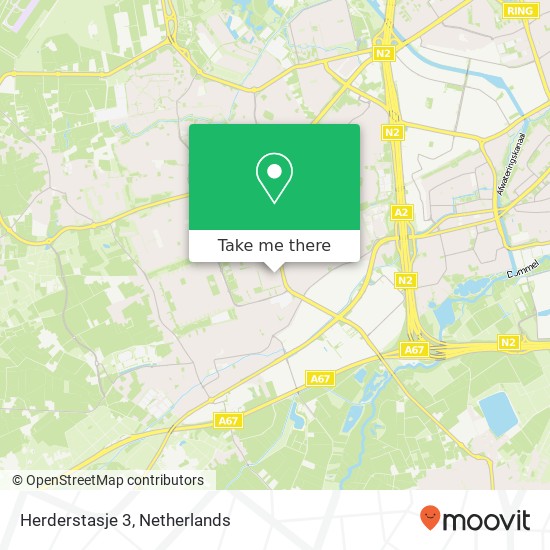 Herderstasje 3, 5503 VL Veldhoven Karte