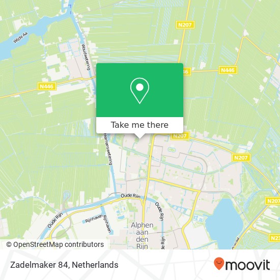 Zadelmaker 84, Zadelmaker 84, 2401 PJ Alphen aan den Rijn, Nederland map