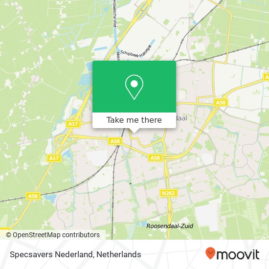 Specsavers Nederland, Roselaar 27 Karte