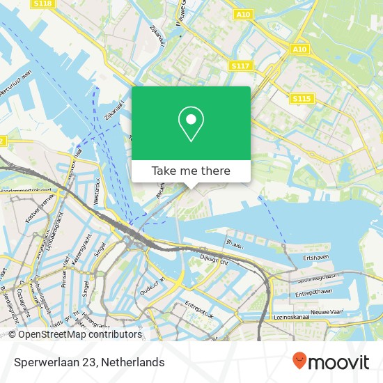 Sperwerlaan 23, 1021 EM Amsterdam map