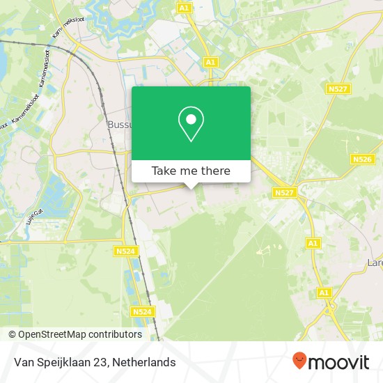 Van Speijklaan 23, 1403 TT Bussum map