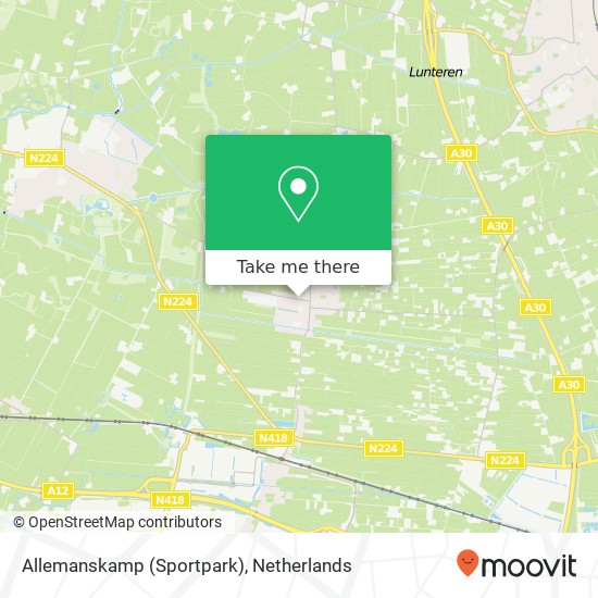 Allemanskamp (Sportpark), Schras map