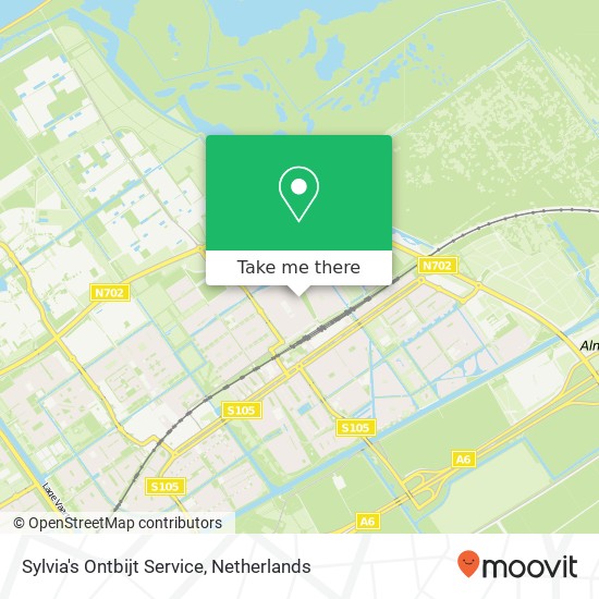 Sylvia's Ontbijt Service, Cornelis Matelieffstraat 39 map