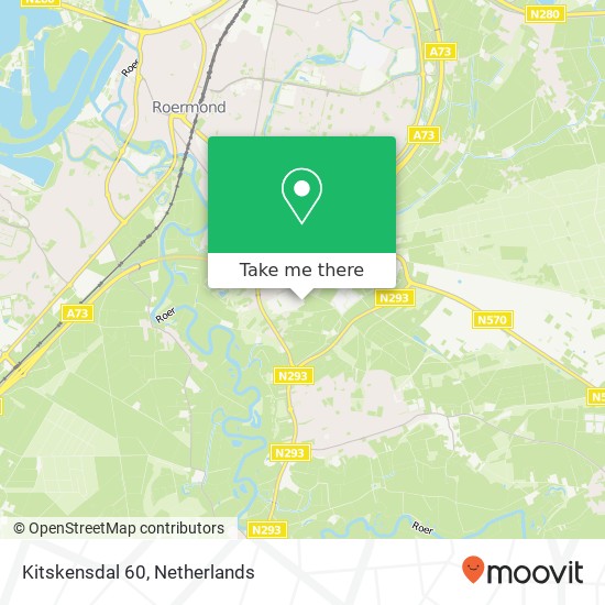 Kitskensdal 60, 6045 Roermond Karte