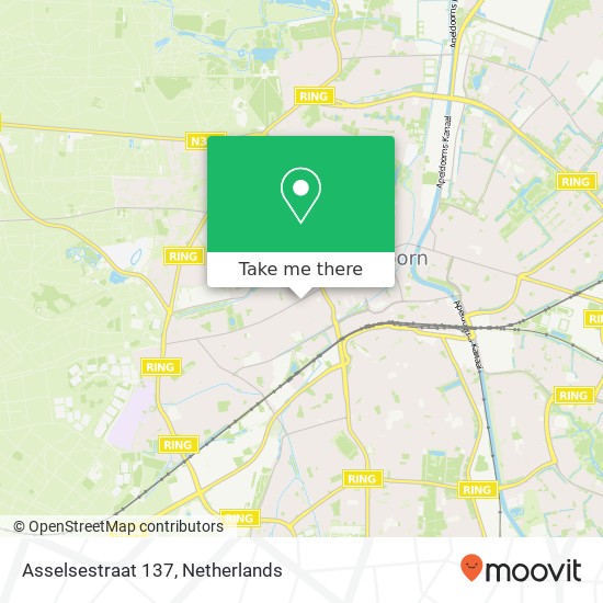 Asselsestraat 137, 7311 EJ Apeldoorn Karte