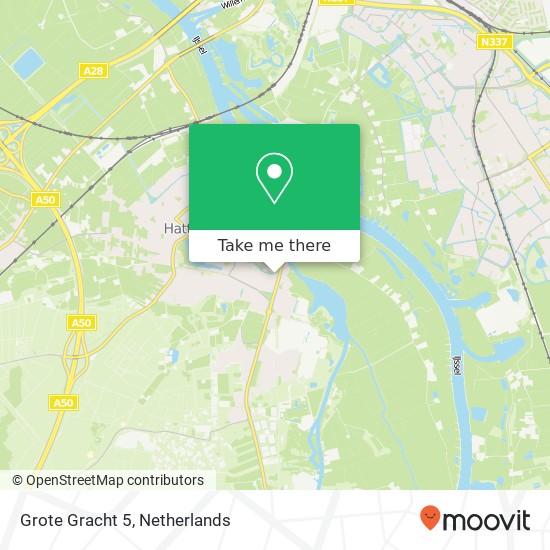 Grote Gracht 5, 8051 VH Hattem map
