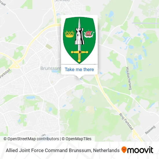 Allied Joint Force Command Brunssum map