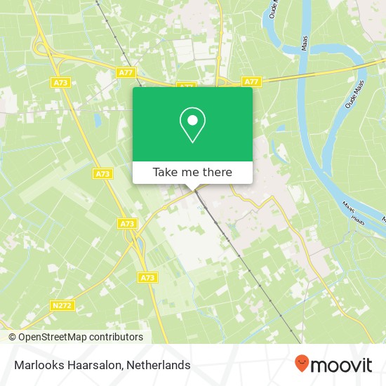Marlooks Haarsalon, Sint Anthonisweg 2 map